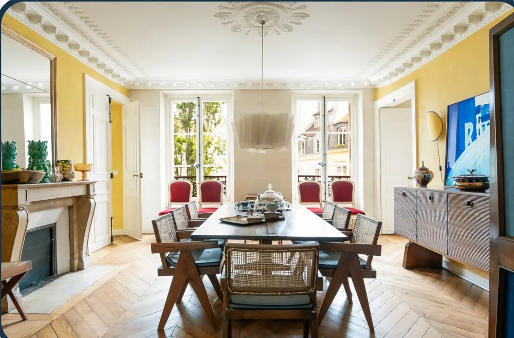 Salon haussmannien, diagnostic immobilier à Paris